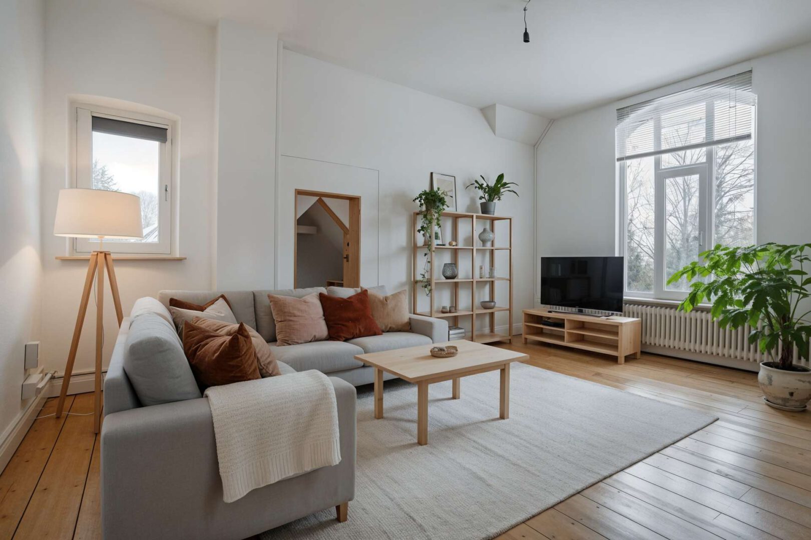 Wohnzimmer - (Homestaging KI generiert)
