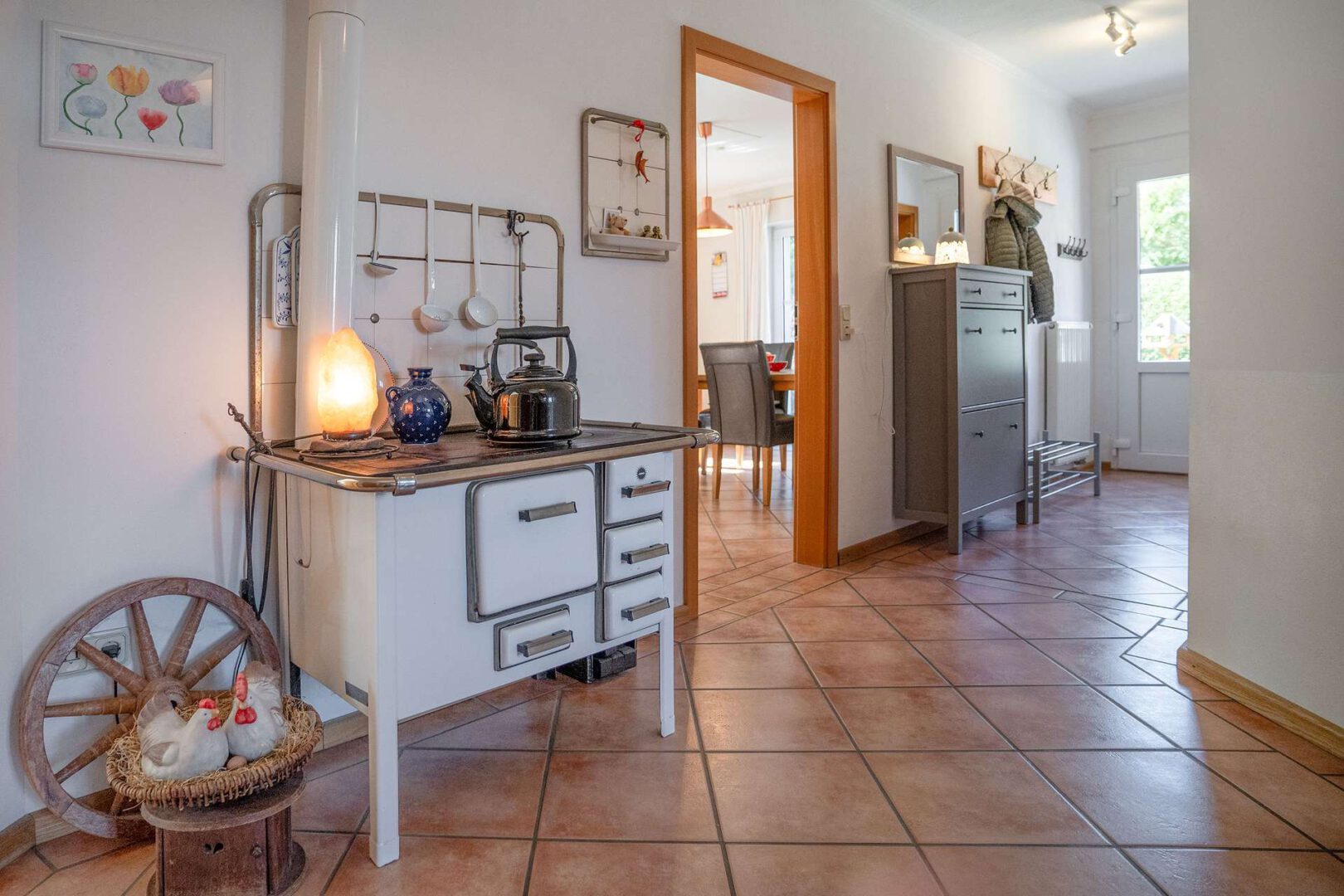 Diele mit Stangenofen