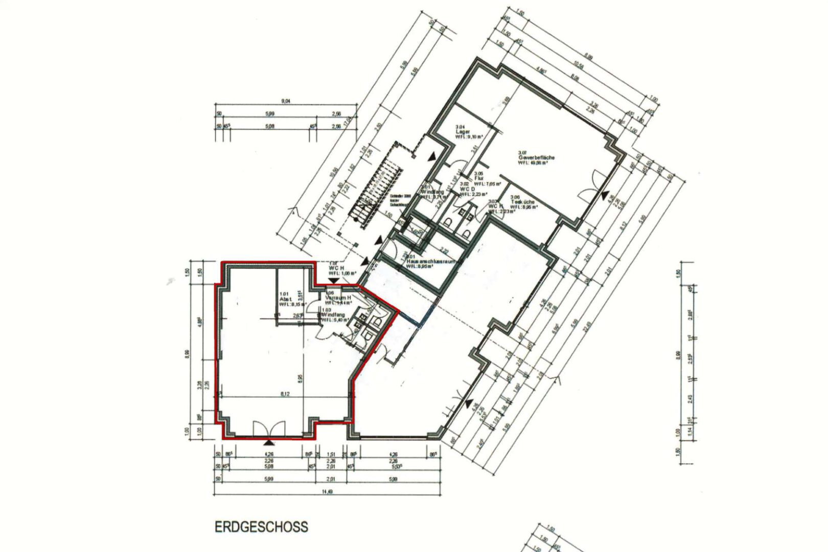 Grundriss Einheit Nr. 1