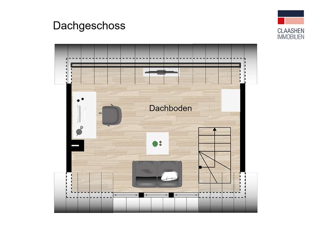 Grundriss Dachboden