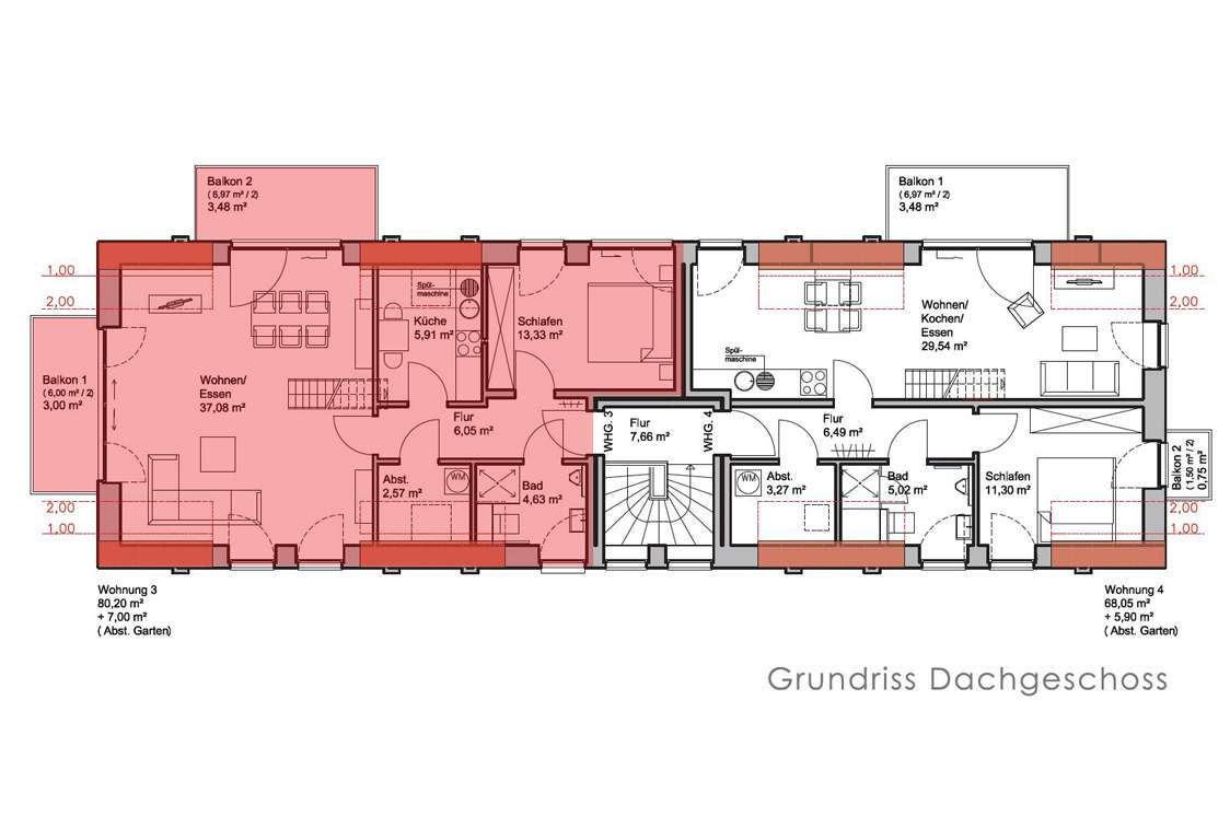 Grundriss Wohnung 3
