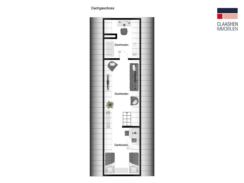 Grundriss Dachboden