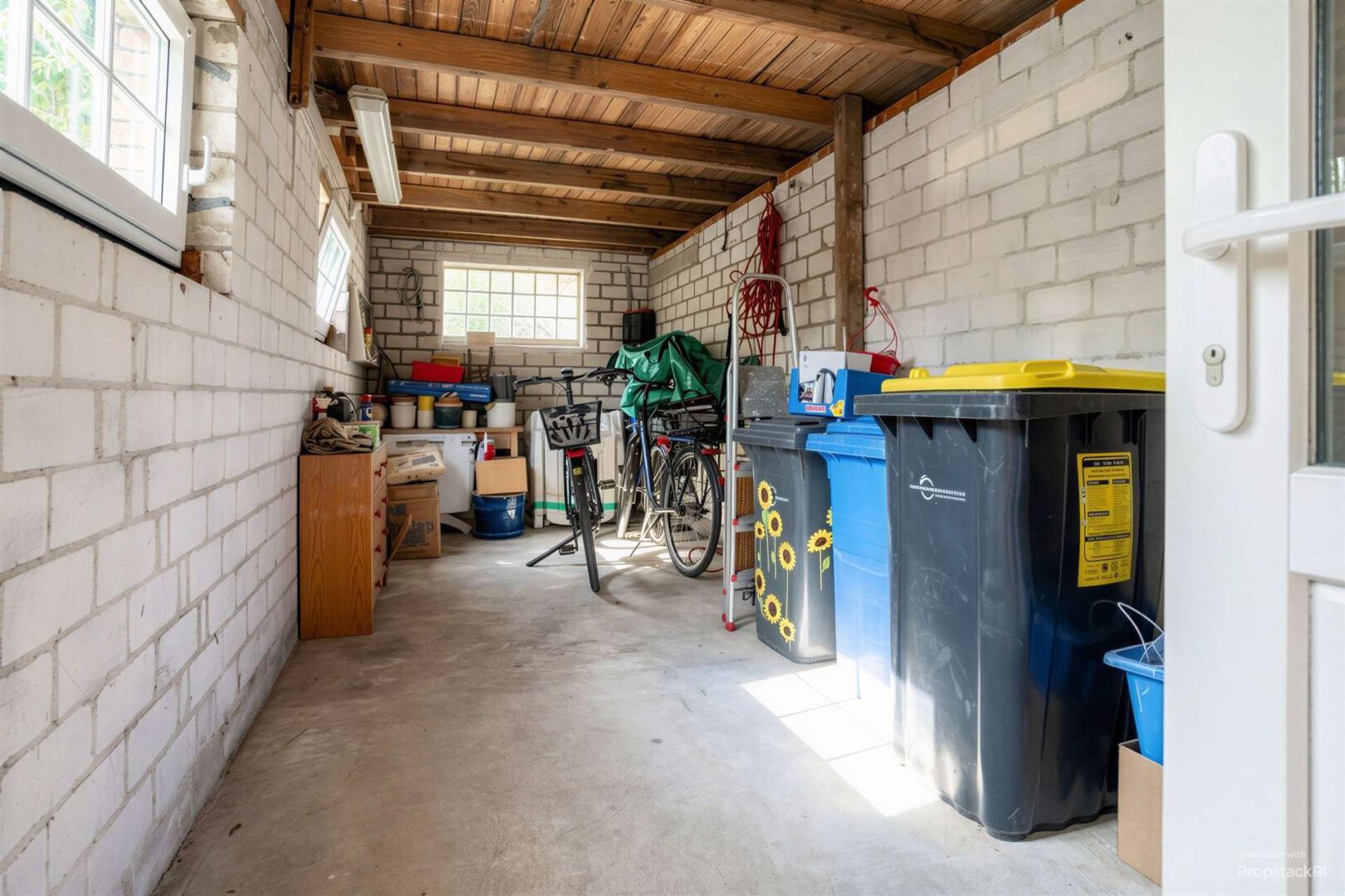 Abstellraum an der Garage