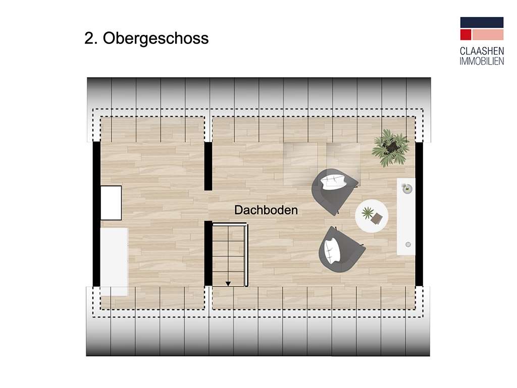 Grundriss Dachboden